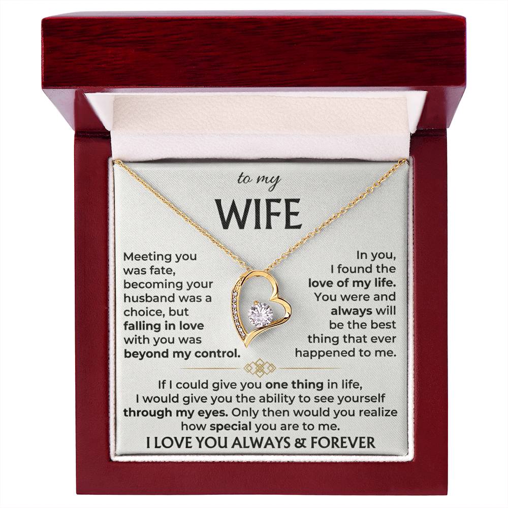 To My Wife - The Liana Promise™ Necklace - "Fate"