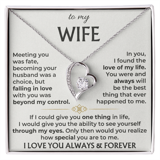 To My Wife - The Liana Promise™ Necklace - "Fate"