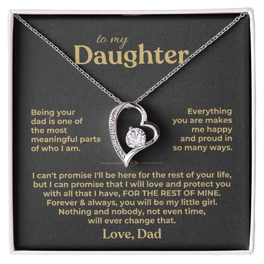 To My Daughter - The Liana Promise™ Necklace - "My Little Girl"