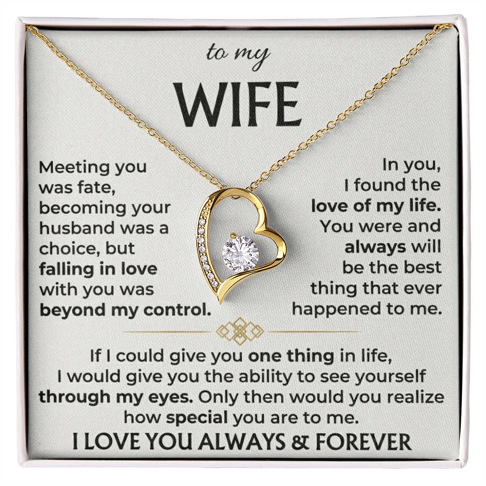 To My Wife - The Liana Promise™ Necklace - "Fate"